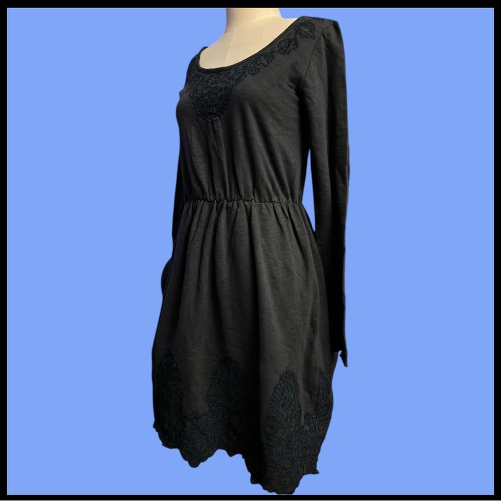 ANTHROPOLGIE cotton l/s dress